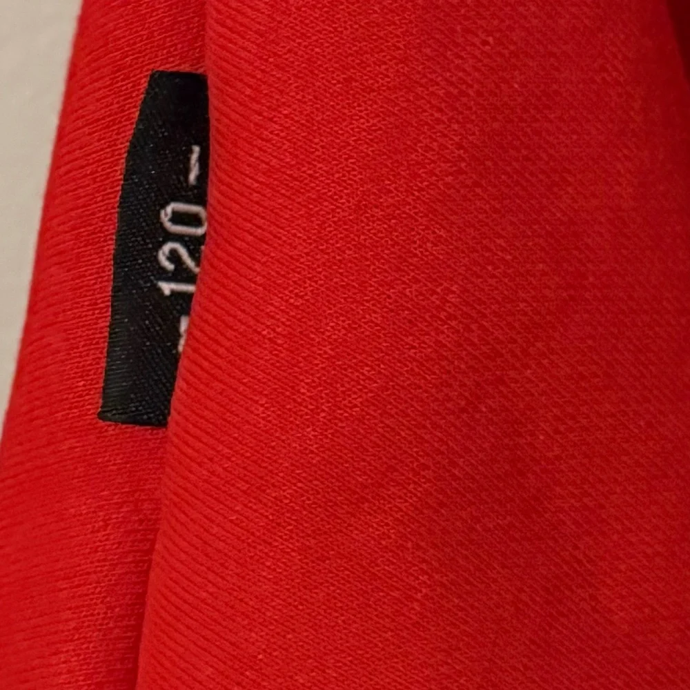 Toddler XS S Girl’s 4 5 Red Fringed Hoodie Coat Jacket Christmas Holiday 4T Cozy - Picture 4 of 4